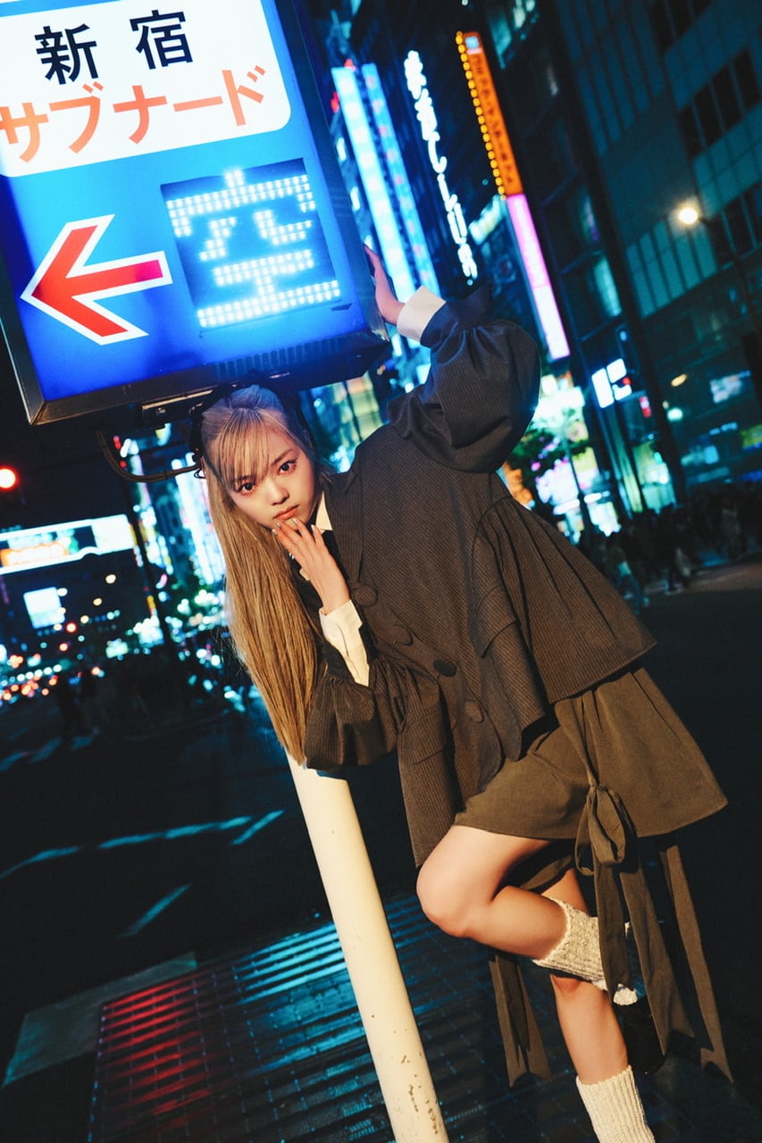 リボンガーターショートパンツ BLACK