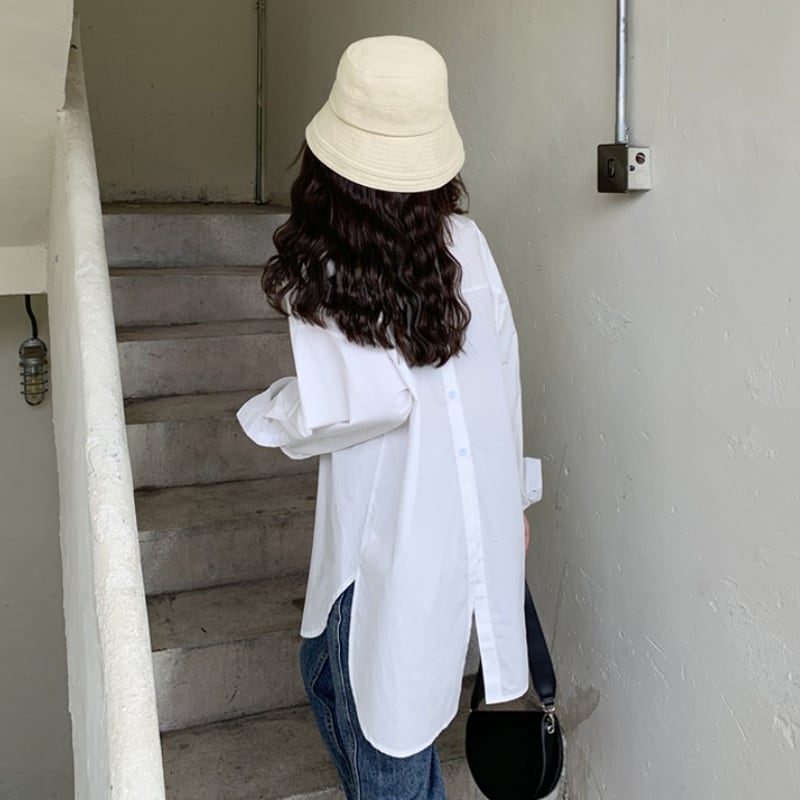 スプリングバックホワイトシャツ サイド 春物 スーパーモール2509886912