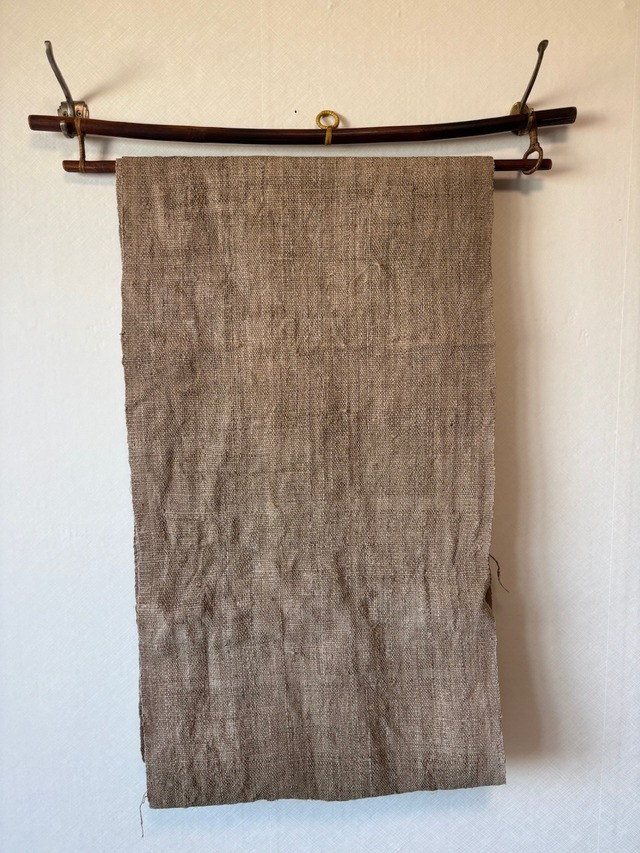 ざっくり 草木染ヘンプロール その７ 麻布