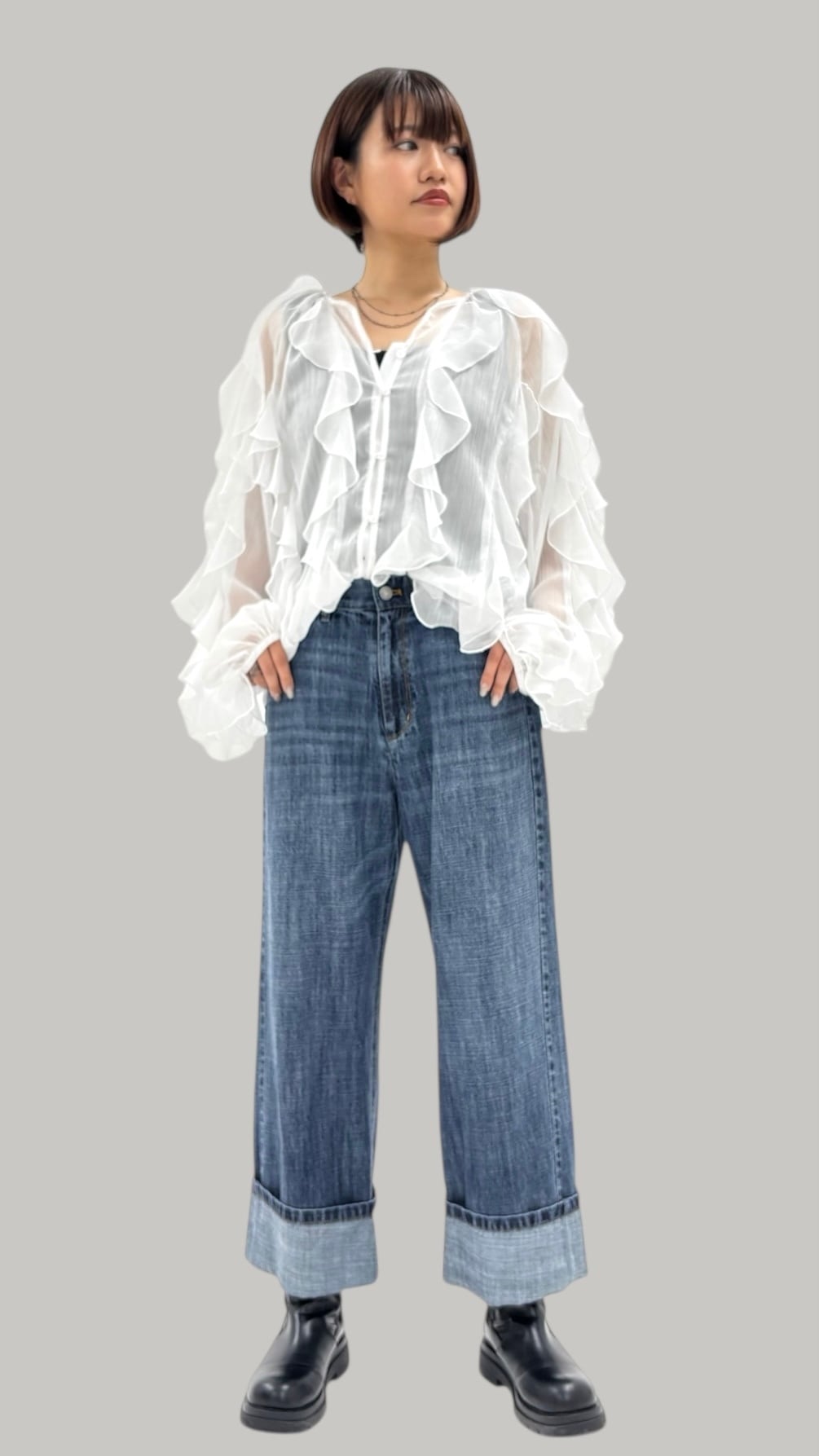 新品 ayane アヤン リネン混デニムジャケット ブリーチ ayaneアヤン麻混ジャケット パンツ | Select Shop kotojiya 新品 ayane