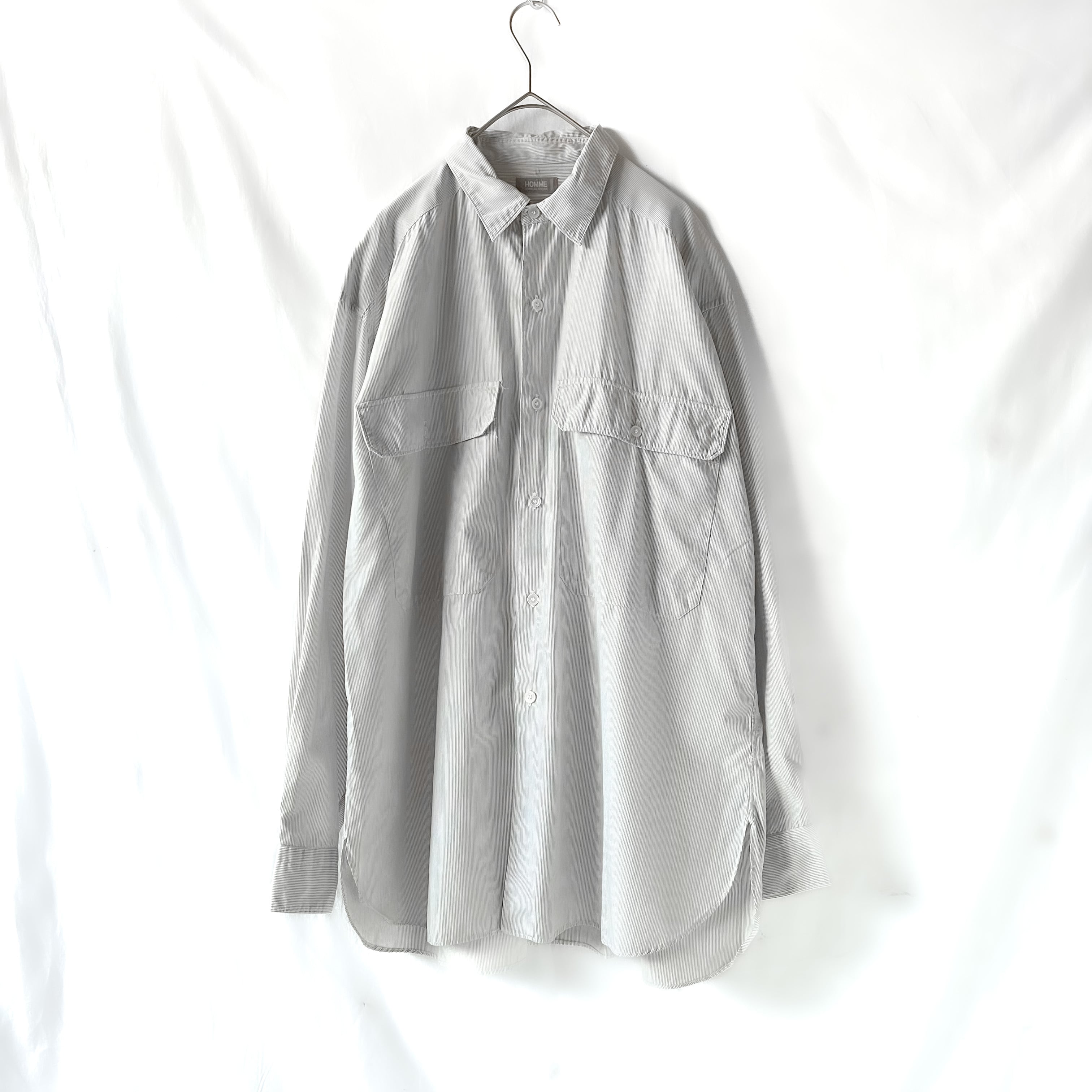 80s comme des garçons homme stripe shirt 80s デカオム