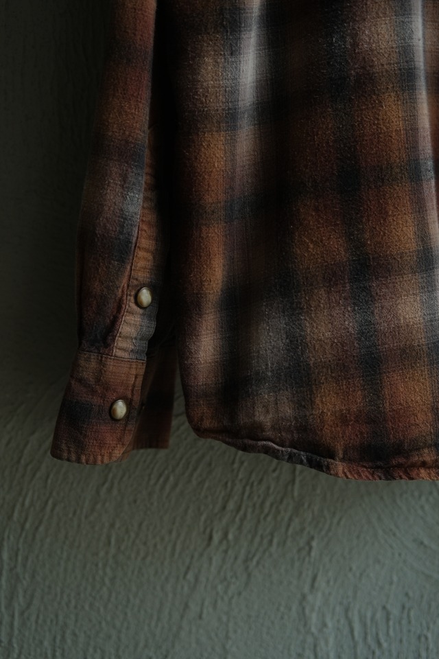 Utah／00's "Powder River OUTFITTERS" western shirt
