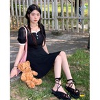 ミニ丈 フレアワンピース G104CON0187