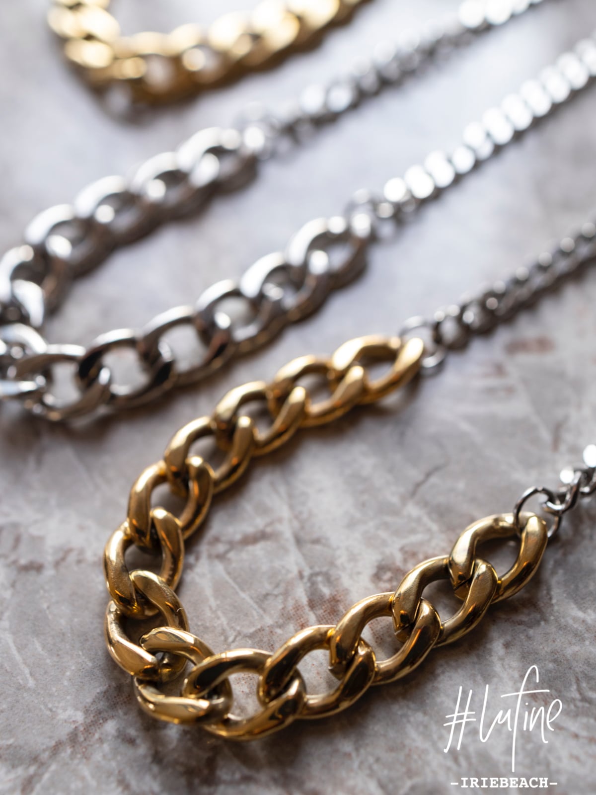 【#lufine】short cuban necklace