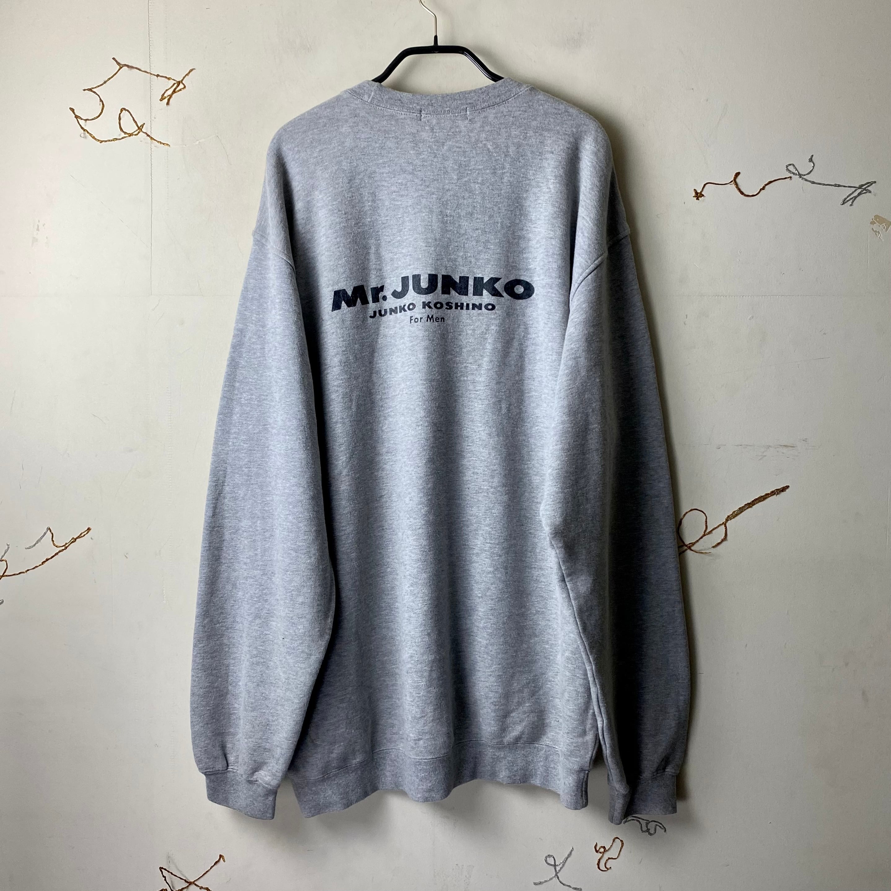 Mr.JUNKO back logo print oversized sweat shirt | NOIR ONLINE