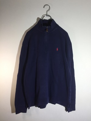 Polo by Ralph Lauren ハーフジップスウェット ワンポイントロゴ刺繍