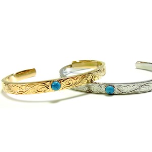 Hawaiian jewelry Turquoise bangle (gbg899)