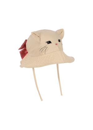 VERBENA BOW KITTY SUN HAT CREME BRULEE【Konges Sloejd コンゲススロイド】サンハット 猫