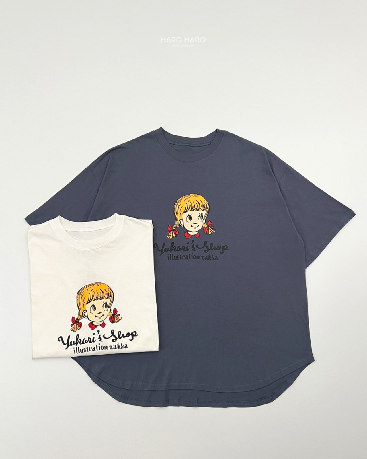 [HARO HARO] (Adult) Pippi Box T-shirt / [하로하로] (어덜트)삐삐박스티