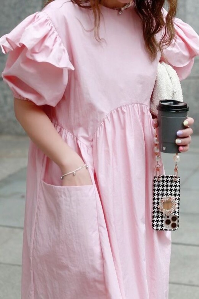 KIDS（original）パフスリーブワンピース