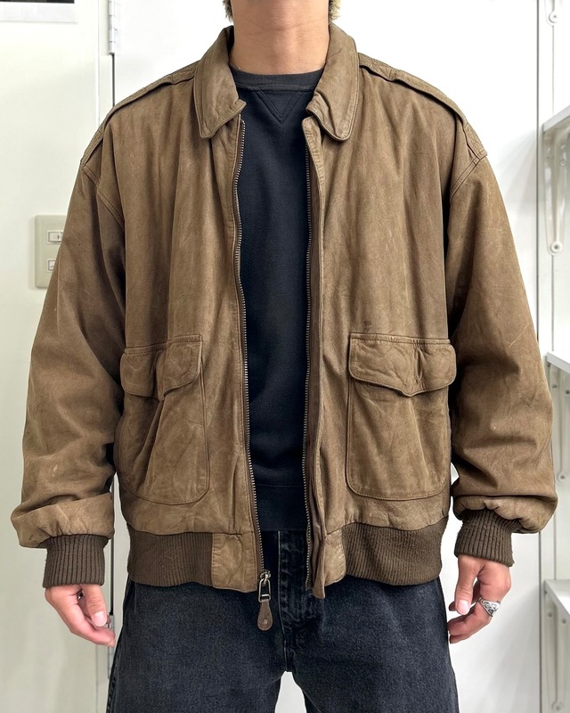 00’s Midway Design Suede Jacket "A-2型"【Roots店】