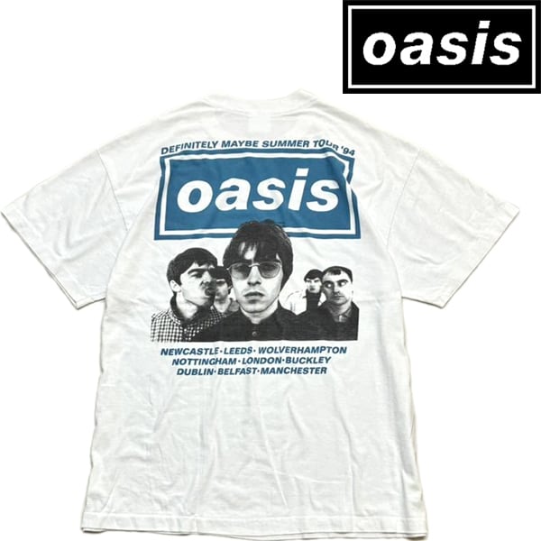 Oasis 90s ヴィンテージ バンドTシャツ 赤ロゴ USA製 L Oasis 90s ヴィンテージ バンドTシャツ 赤ロゴ USA製 L