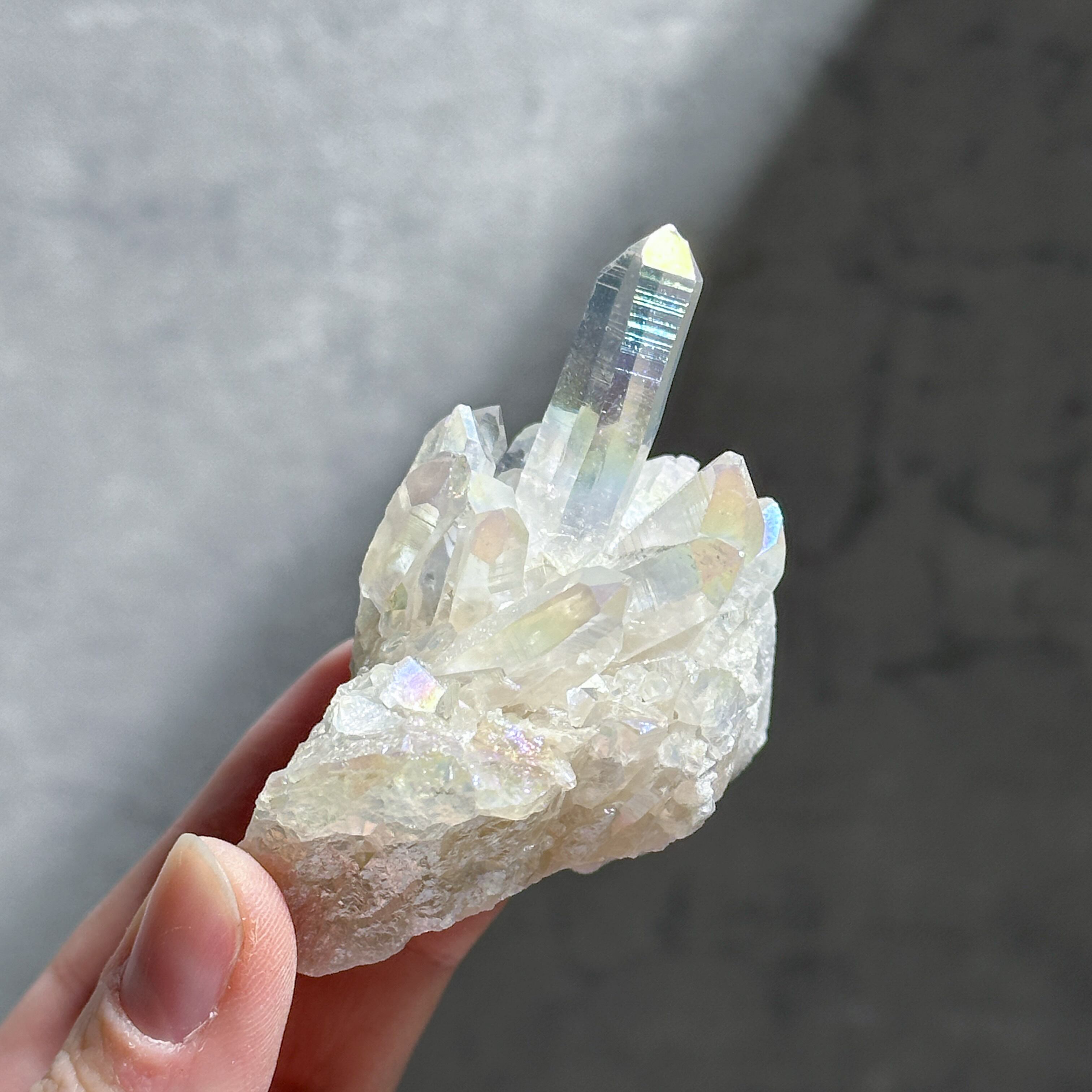 エンジェルオーラ スピリットクォーツ クラスター エンジェルオーラクォーツ クラスター22◇Angel Aura Quartz