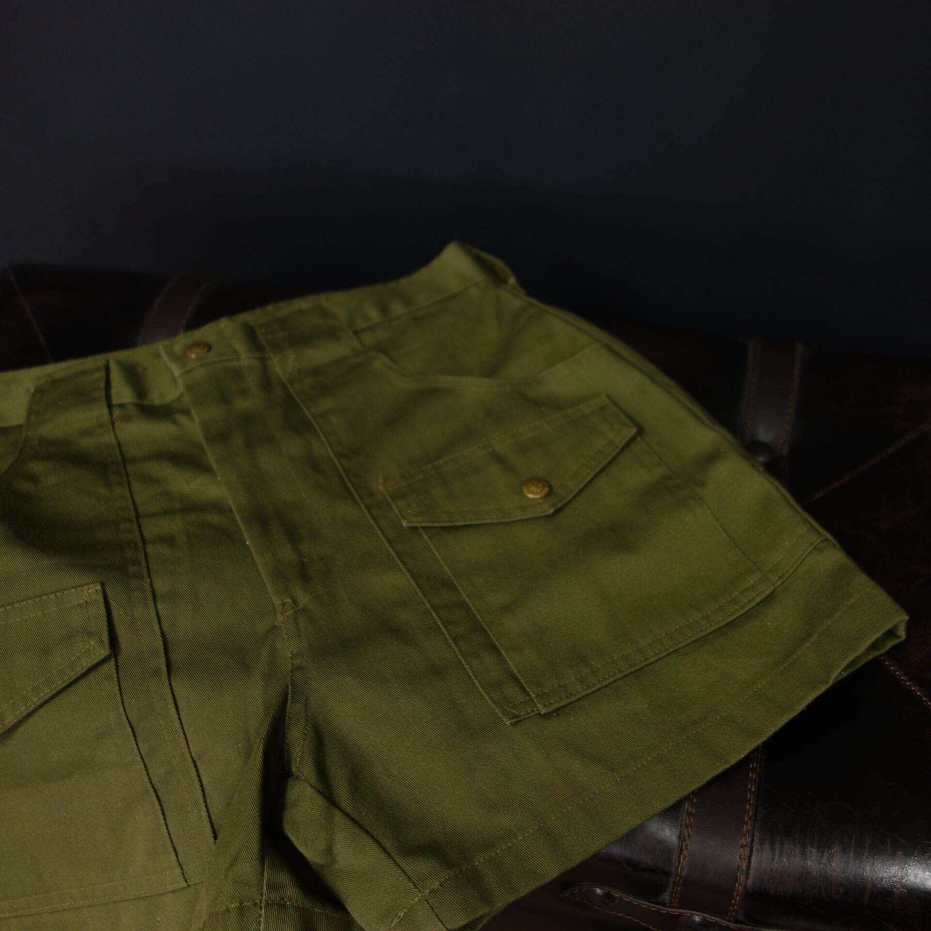 古着 ビンテージ 70s USA ブッシュパンツ ショート ミリタリー 軍 希少 