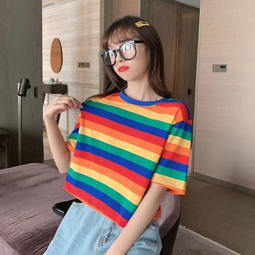 ✞ スタンダードストライプショートTシャツ シャツブラウスきれいめ☆プルオーバー レトロ ✞ゴスロリ SM ミリ 甘ロリ クラロリ 和ロリ エレガント 黒ロリ 姫ロリ 華ロリ BB-BB1889025