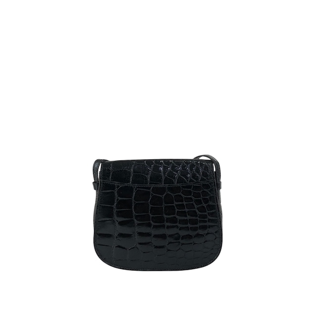 CELINE セリーヌ ショルダーバッグ ブラック トリオンフ 型押しレザー vintage ヴィンテージ オールド vtsptj