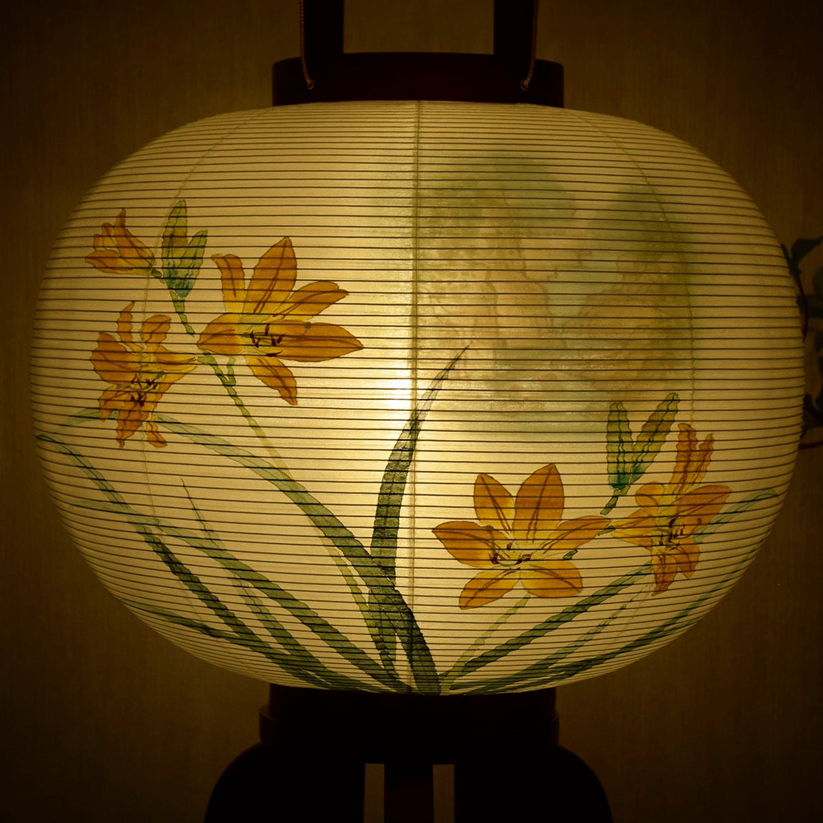 盆提灯【大内行灯 ふるさと とちぎ】 対柄｜日光｜中禅寺湖｜龍王峡