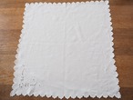 リネンナプキン イニシャルとハート型刺繍(穴・シミあり) 画像10