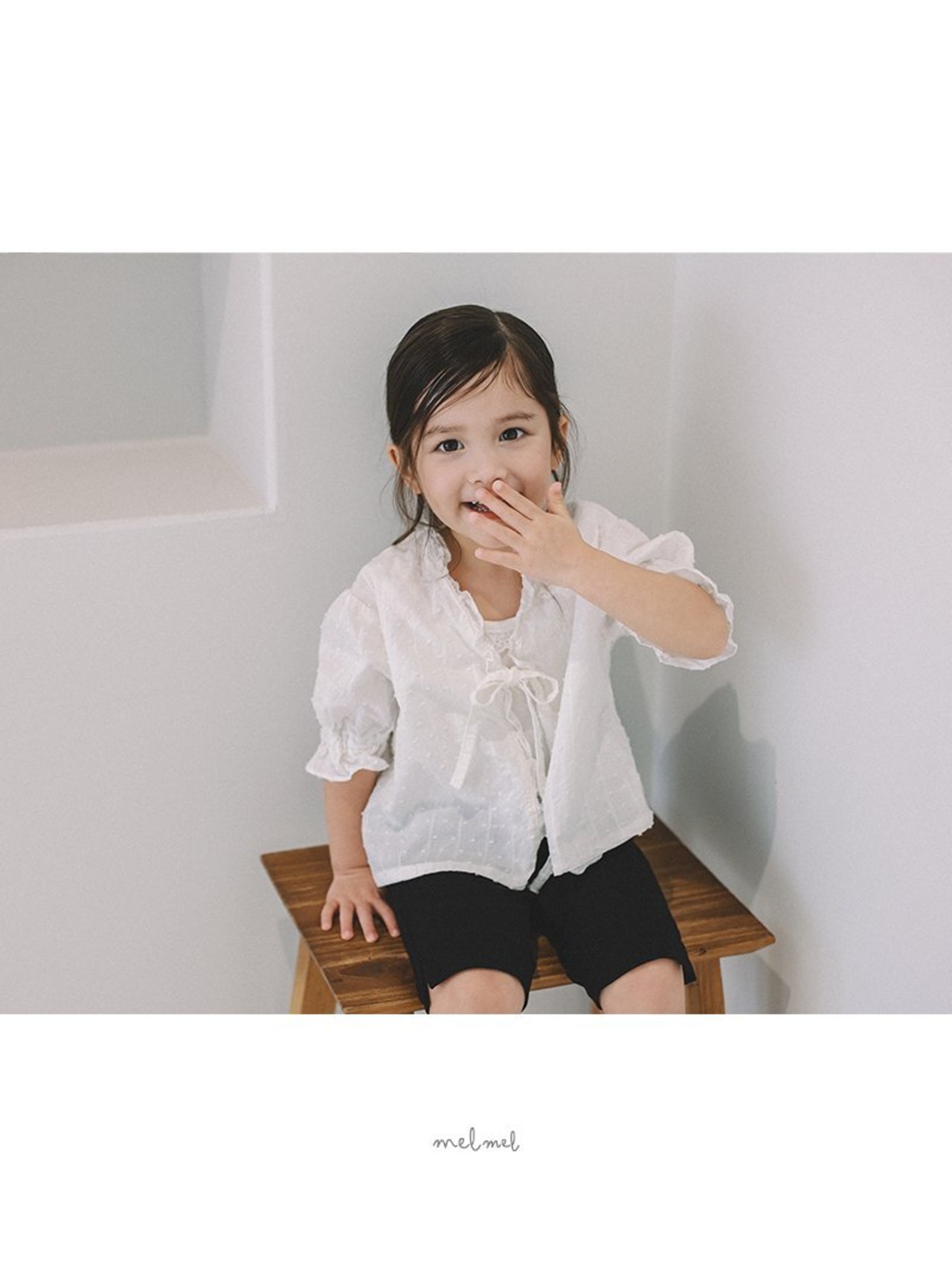 【取寄/韓国直送】melmel 26/SM ラッフルカーディガン｜夏服｜韓国子供服