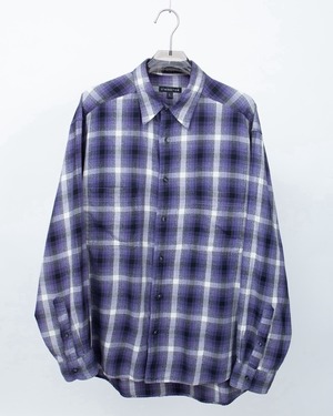check pattern cotton shirt
