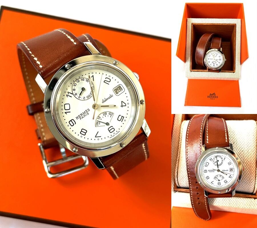 エルメス HERMES メンズ クロノ クリッパー オートマチック GMT パワー