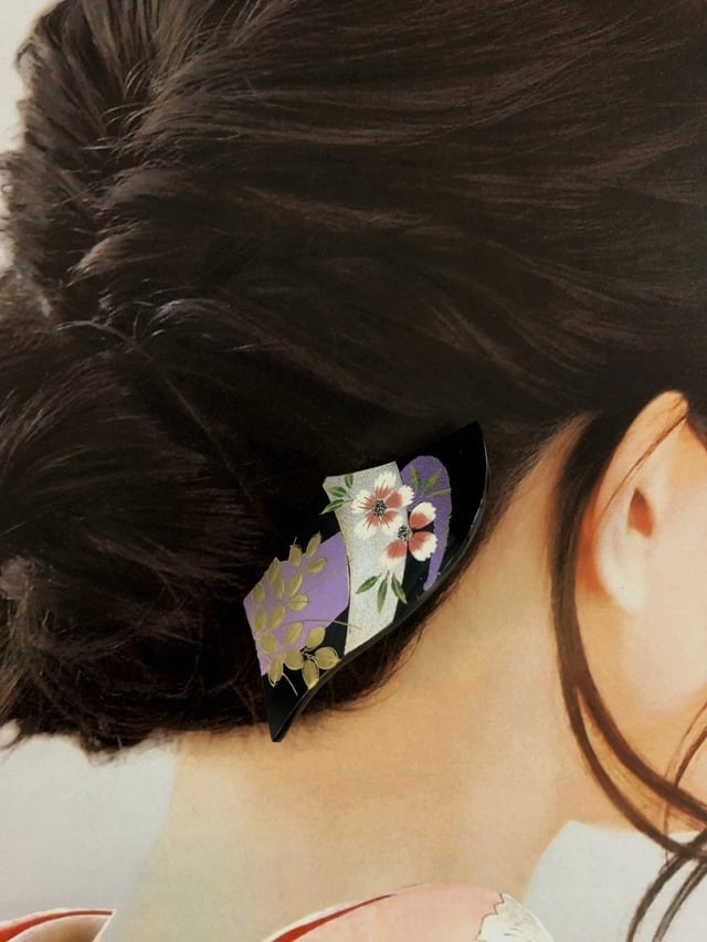 珊瑚玉二又簪-紅｜普段使いの簪・ヘアアクセサリーブランド［かんざし 本