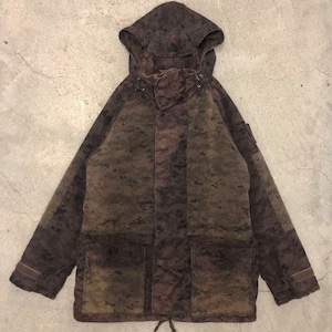 00s OLD STUSSY/Digital camo Military coat/L/ミリタリーコート/デジカモ/ボルドー/カーキ/ステューシー
