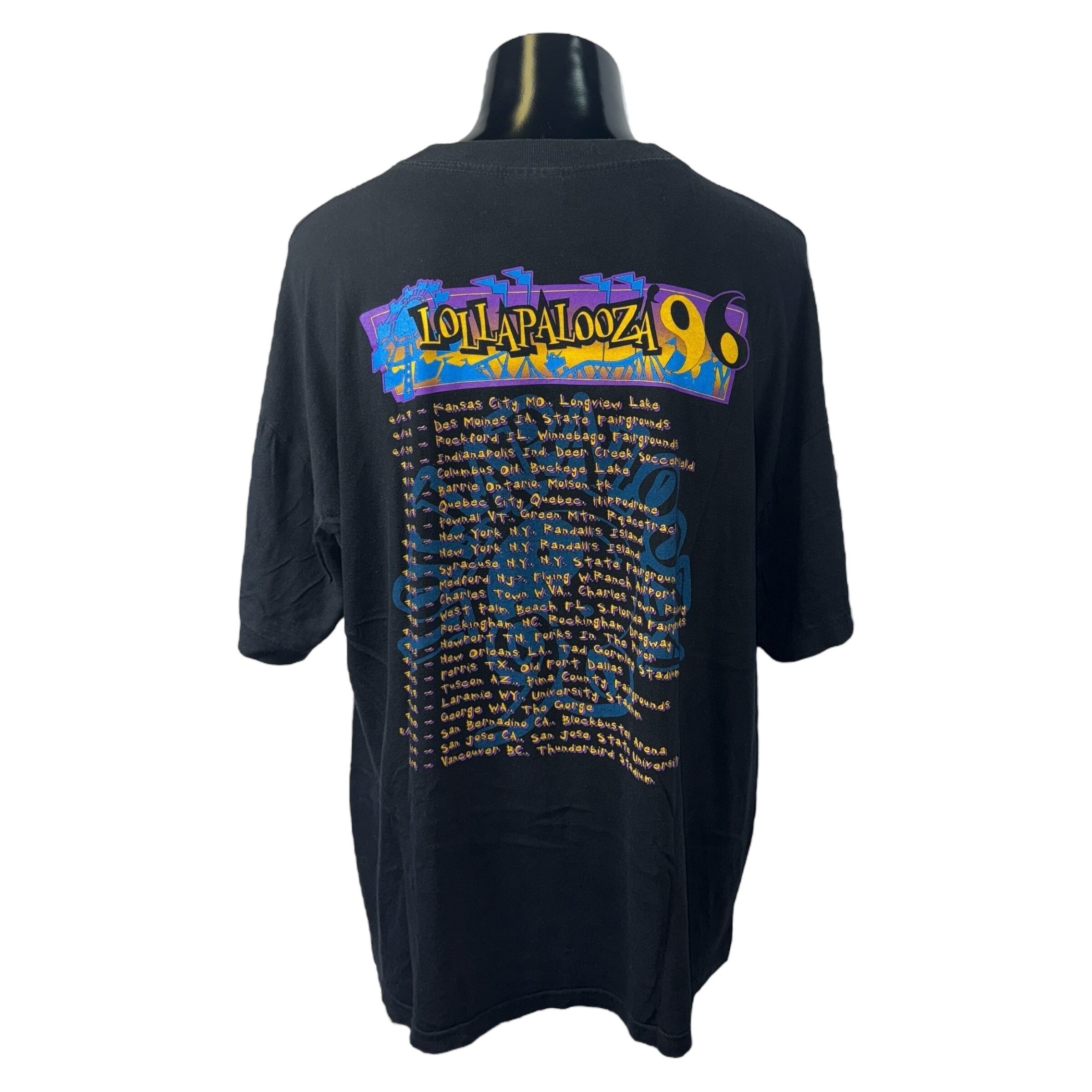 Lollapalooza 1996 Tシャツ ロラパルーザ Lollapalooza】ロラパルーザ 1996 VintageTシャツ XL