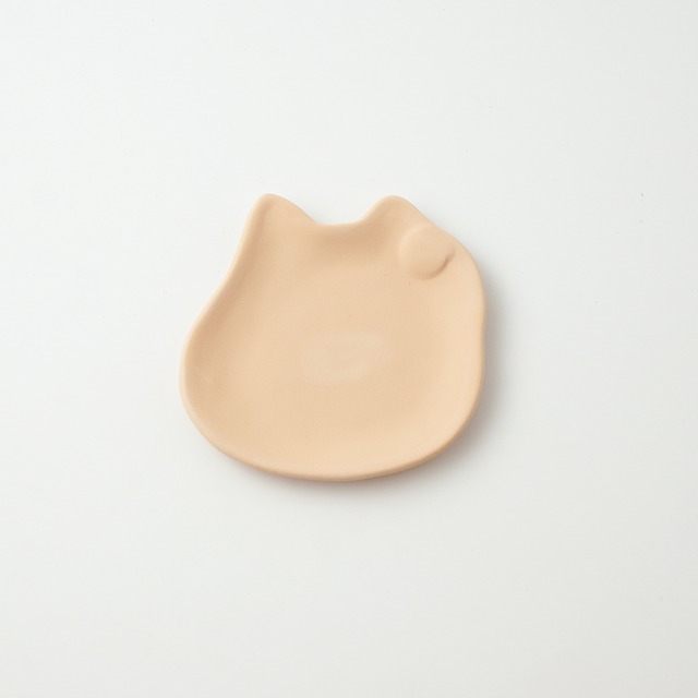 ［下絵（染付）用］素焼き生地・猫皿（小）