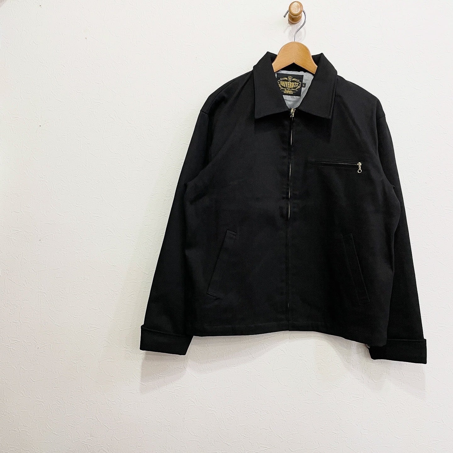 UNIVERD72 ユニバード７２ ブルゾン（その他） L 黒 【古着】【中古】【送料無料】 UNIVERD72 【GABARDINE JACKET】 ユニバード72 | 【Prop / プロップ