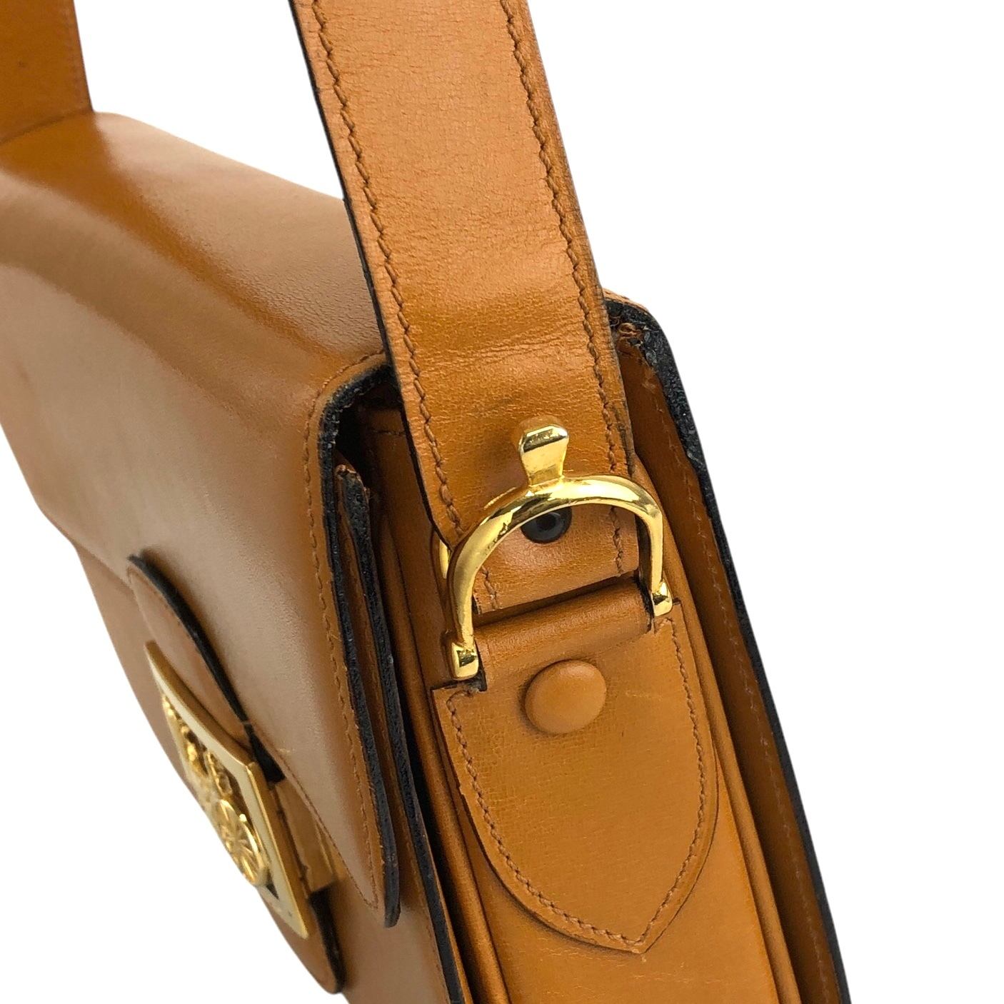 CELINE セリーヌ ショルダーバッグ キャメル 馬車 ホースキャリッジ
