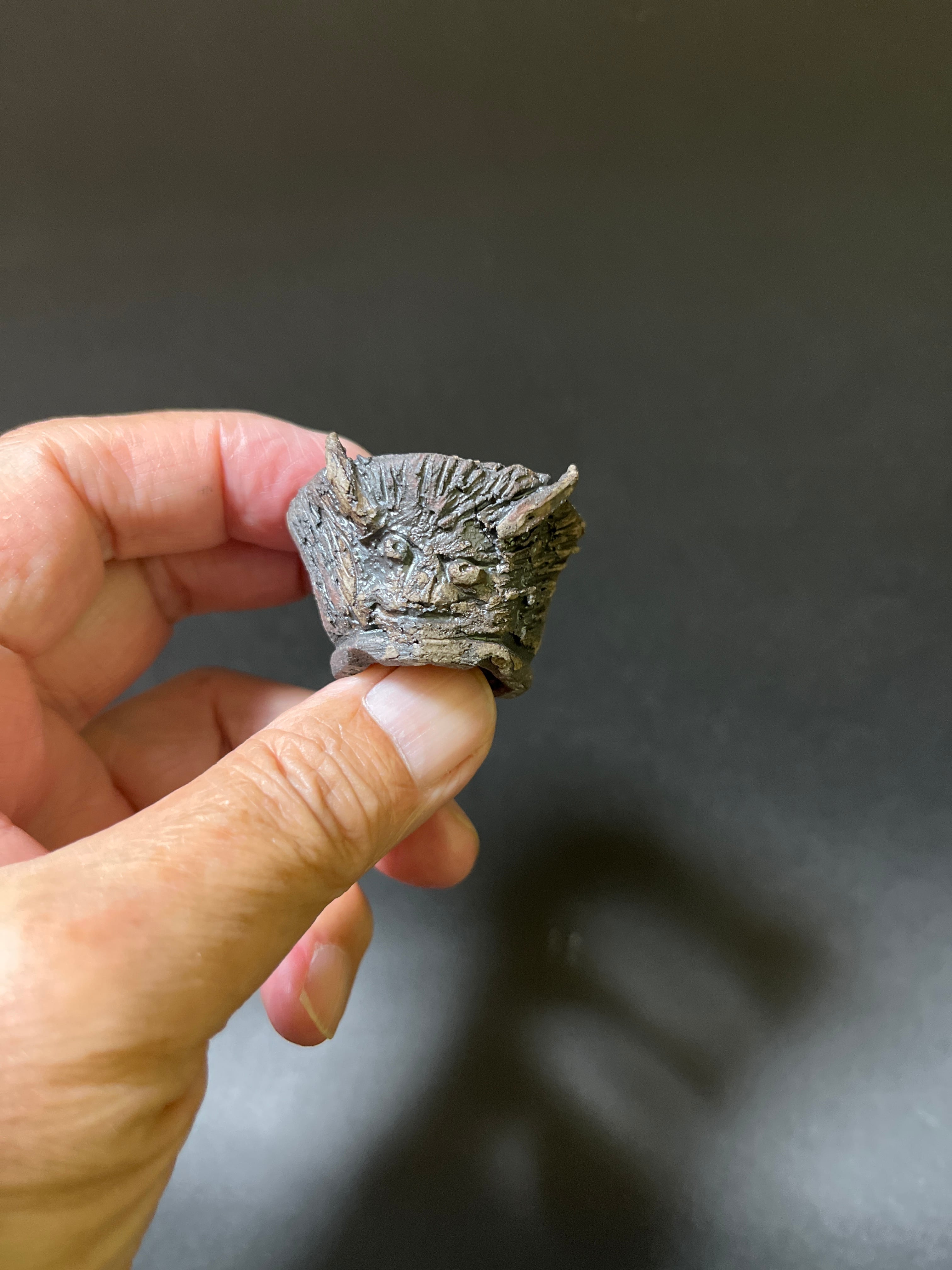 細工八角鉢(獣) 6-18 | 信心のミニ盆栽鉢販売