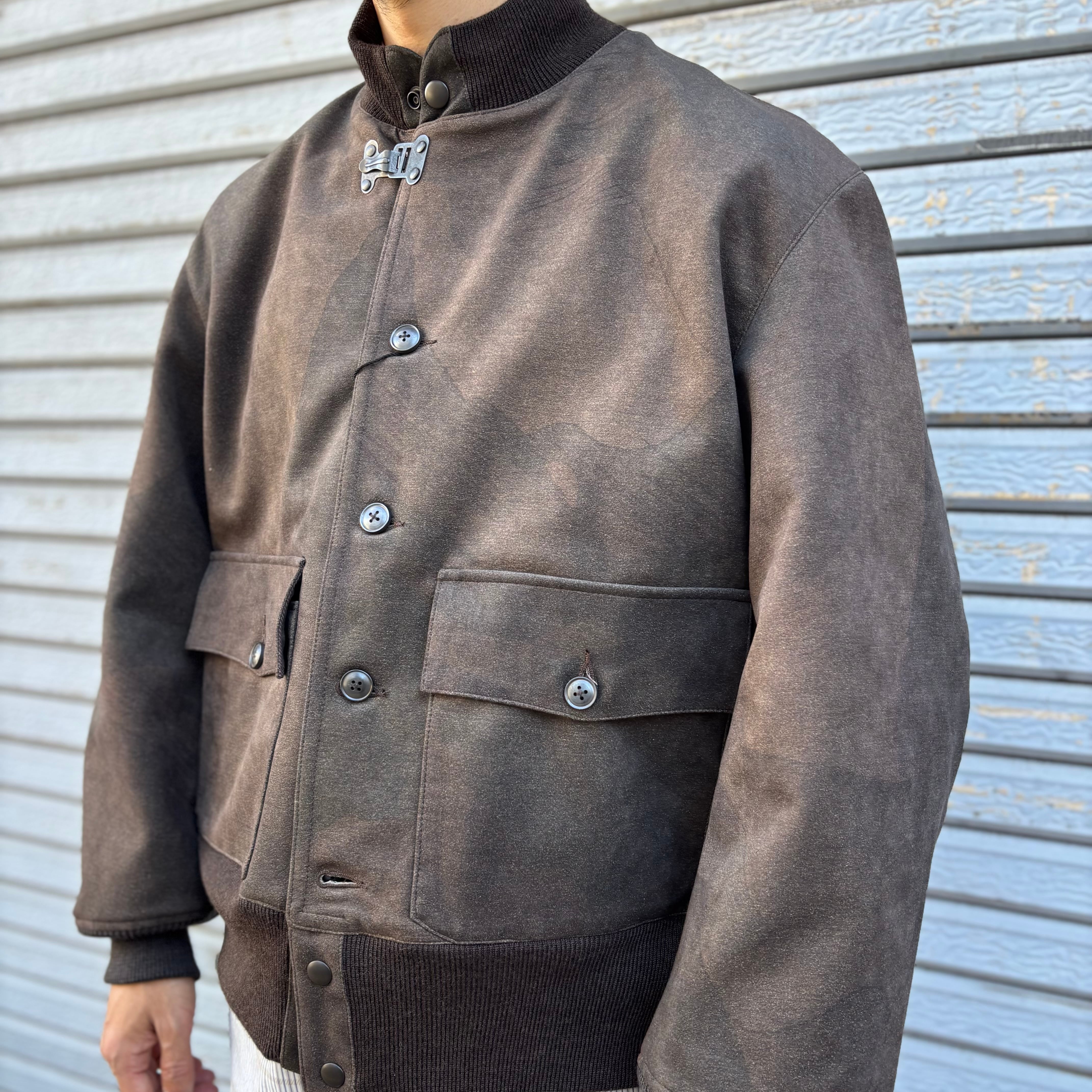 NIGEL CABOURN / A-1 JACKET - CAMO ULTRA SUEDE (ナイジェルケーボン