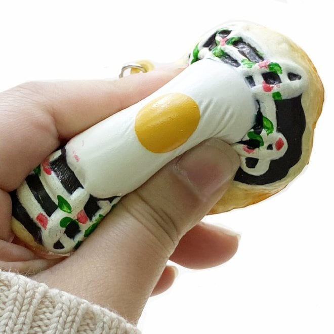 スクイーズ お好み焼きスクイーズ たまごのせ squishy おもちゃ