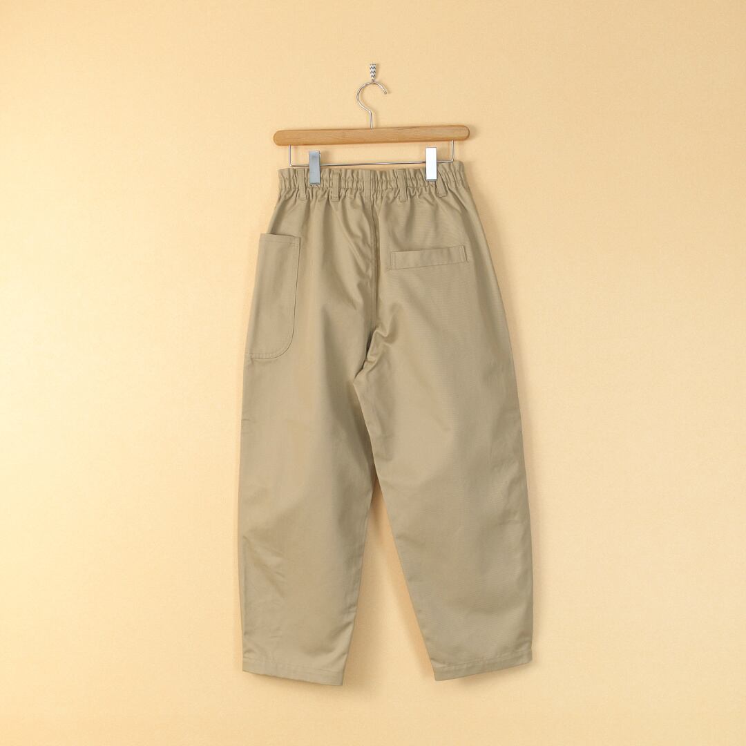 atelier naruse アトリエナルセ コットンチノWゴムバルーンパンツ・ベージュ(サイズ38)