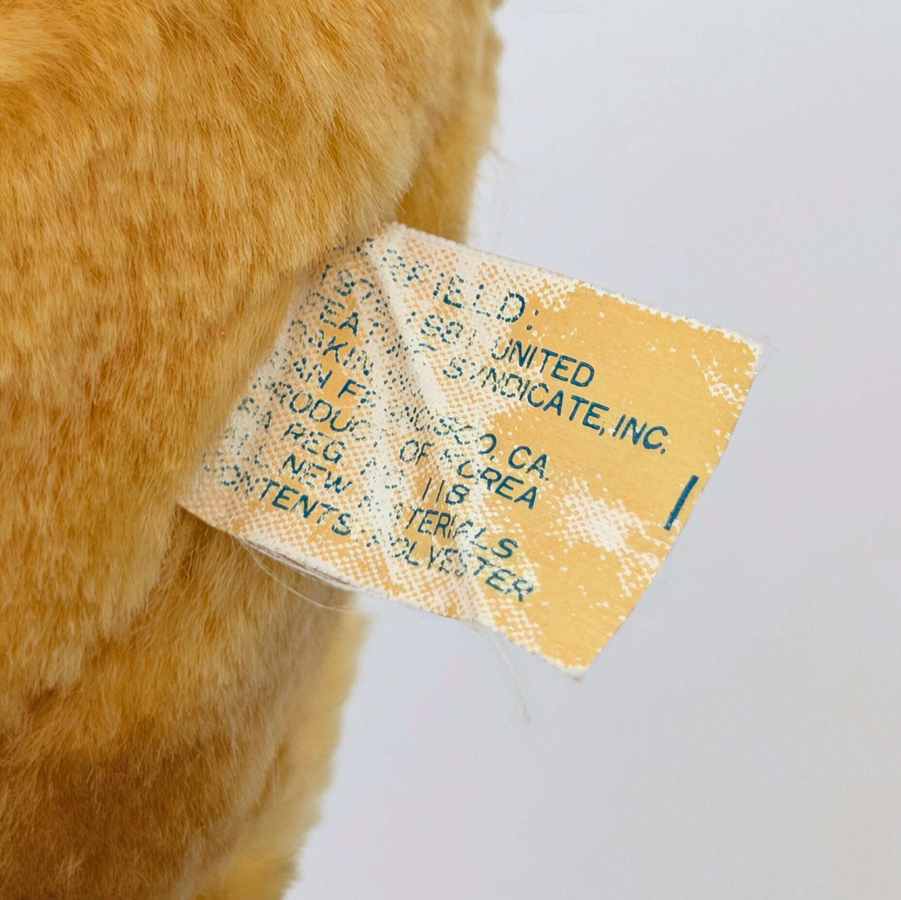 ☆ VINTAGE 1988 ☆【 Garfield ( ガーフィールド ) 】『 Garfield HAPPY HOLIDAYS Parties are my life!（パーティーは俺の人生！）』ガーフィールド10周年記念限定 / ぬいぐるみ / プラッシュ / plush / 1980年代年製 〚アメリカン雑貨 アメトイ〛