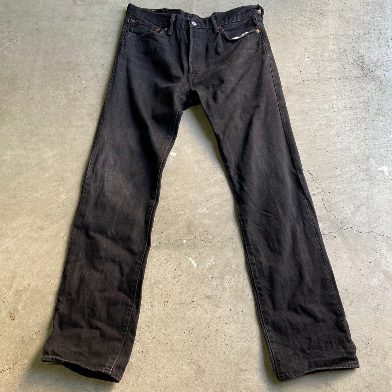 Levi's リーバイス 501 ストレート ブラックデニムパンツ Levi's リーバイス 501 ストレート ブラックデニムパンツ