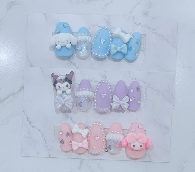 シナモンネイル クロミネイル マイメロネイル Kuu Chas シナモンネイル クロミネイル マイメロネイル Kuu Chas