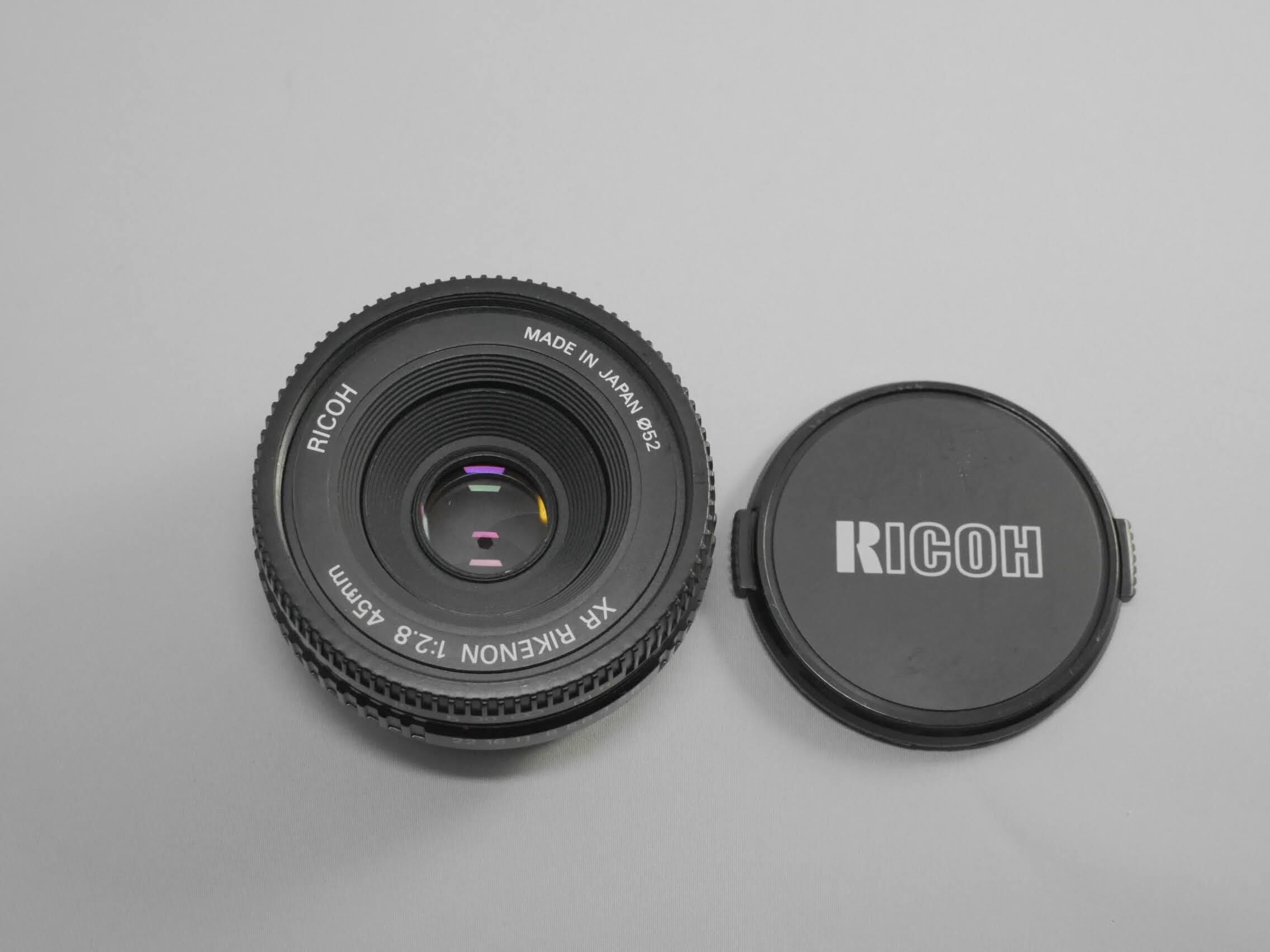 RICOH XR RIKENON 45mm F2.8 パンケーキレンズ 【中古並品 送料込み