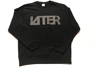 LAITER LOGO スウェット黒×黒プリント