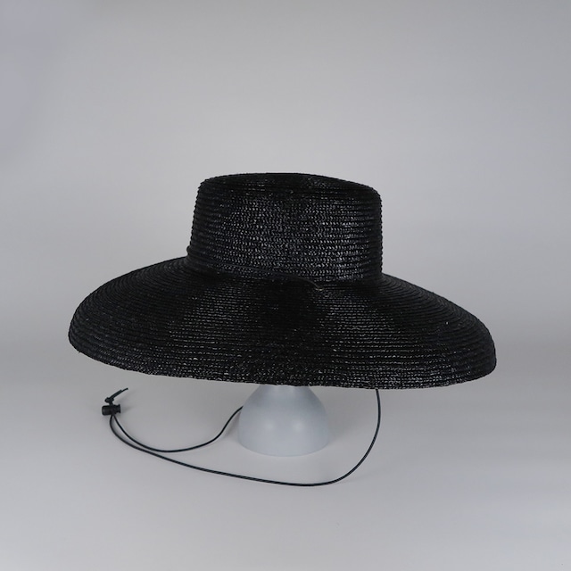 SS21-BD-9 Straw Shade Brim Amish - BLK