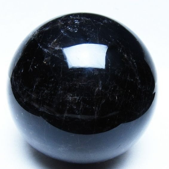 2Kg モリオン 黒水晶 丸玉 115mm スフィア 一点物 151-9406