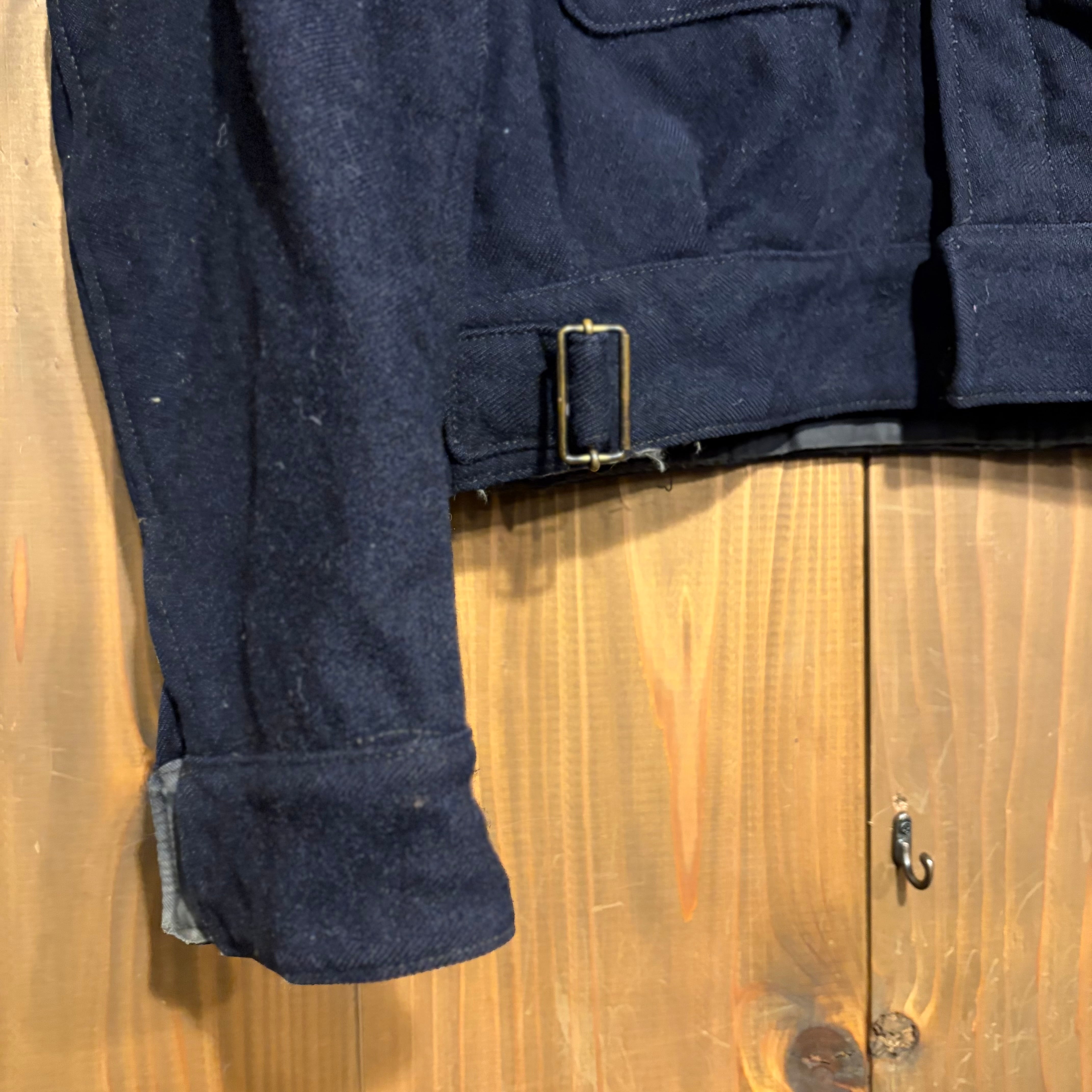 00's カナダ軍 バトルドレス ジャケット ウール ギャバジン ネイビー 50s カナダ軍 実物 アイクジャケット ミリタリージャケット バトル