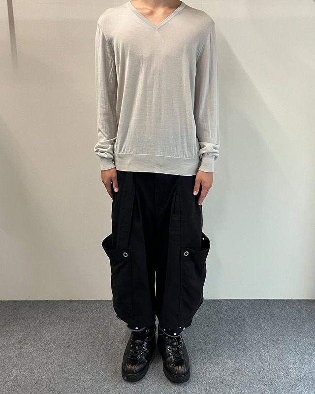 【GIORGIO ARMANI】v-neck long sleeve knit
