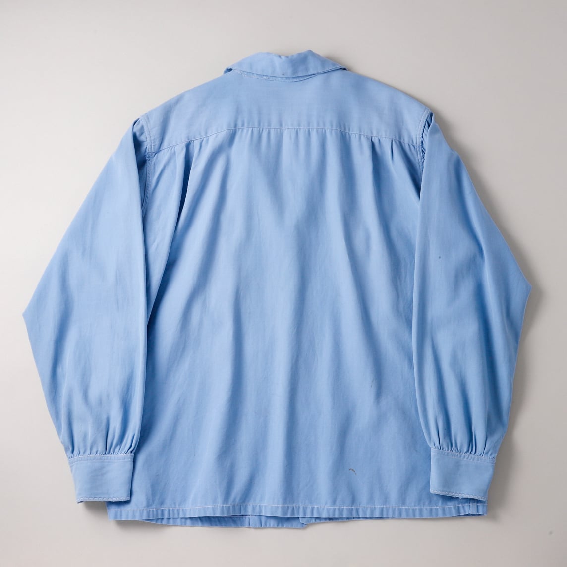 た*ん様 1960s Vintage Rayon Shirt 逸品】60s special Vintage rayon shirt Blue mint condition made in