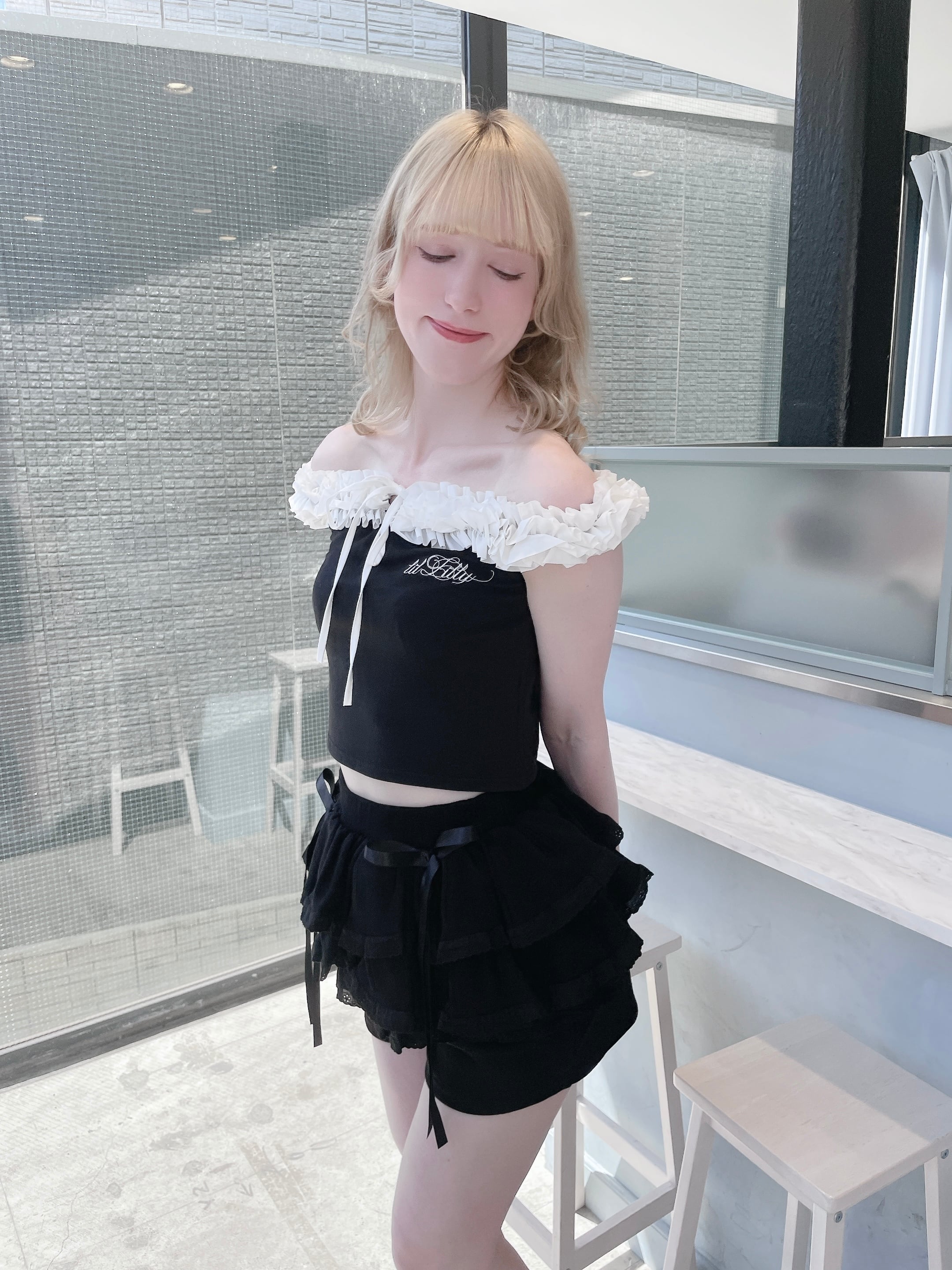 S/S ペプラムスウェットレースショートパンツ | lilLilly official