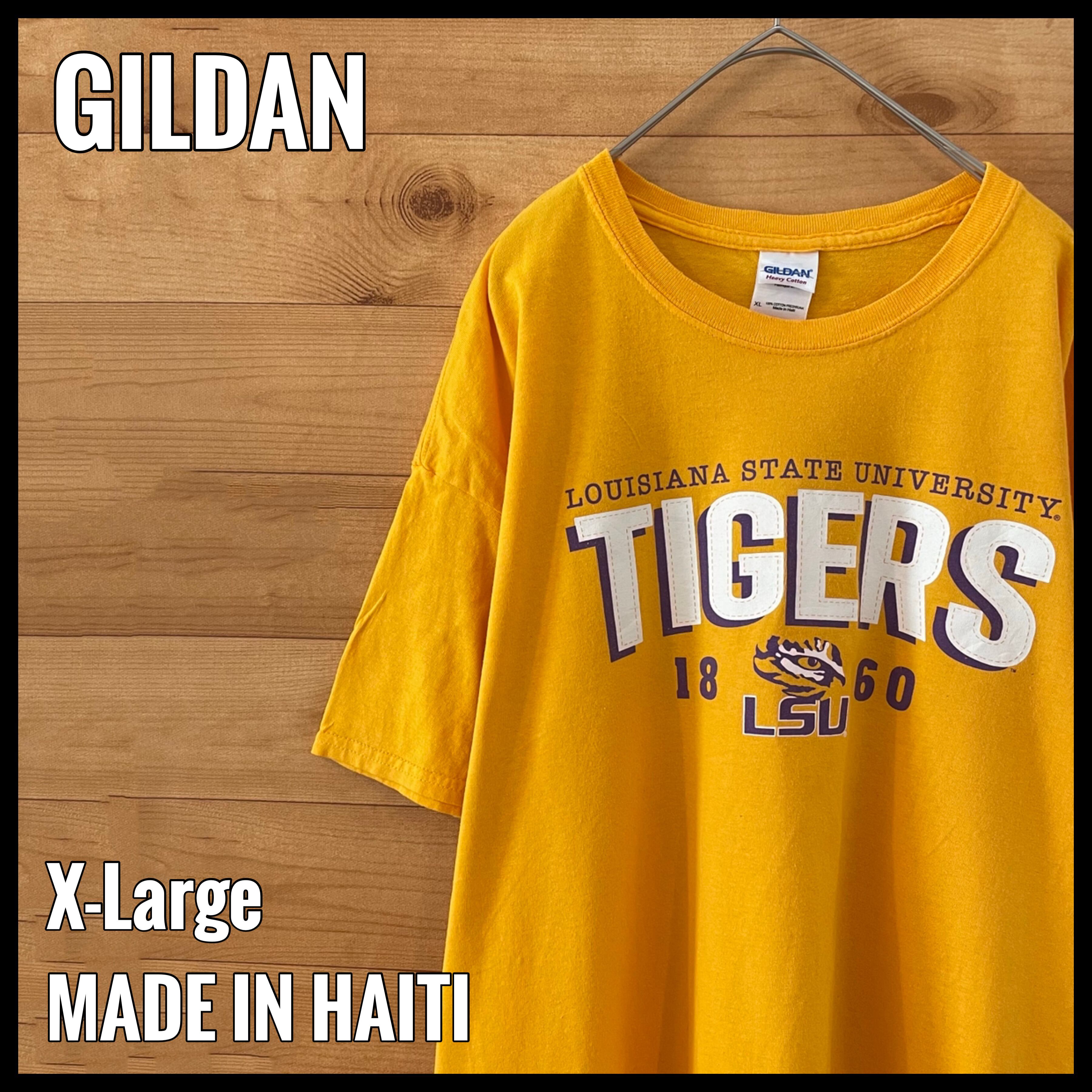 GILDAN】カレッジ LSU ルイジアナ大学 プリント Tシャツ XL ビッグ