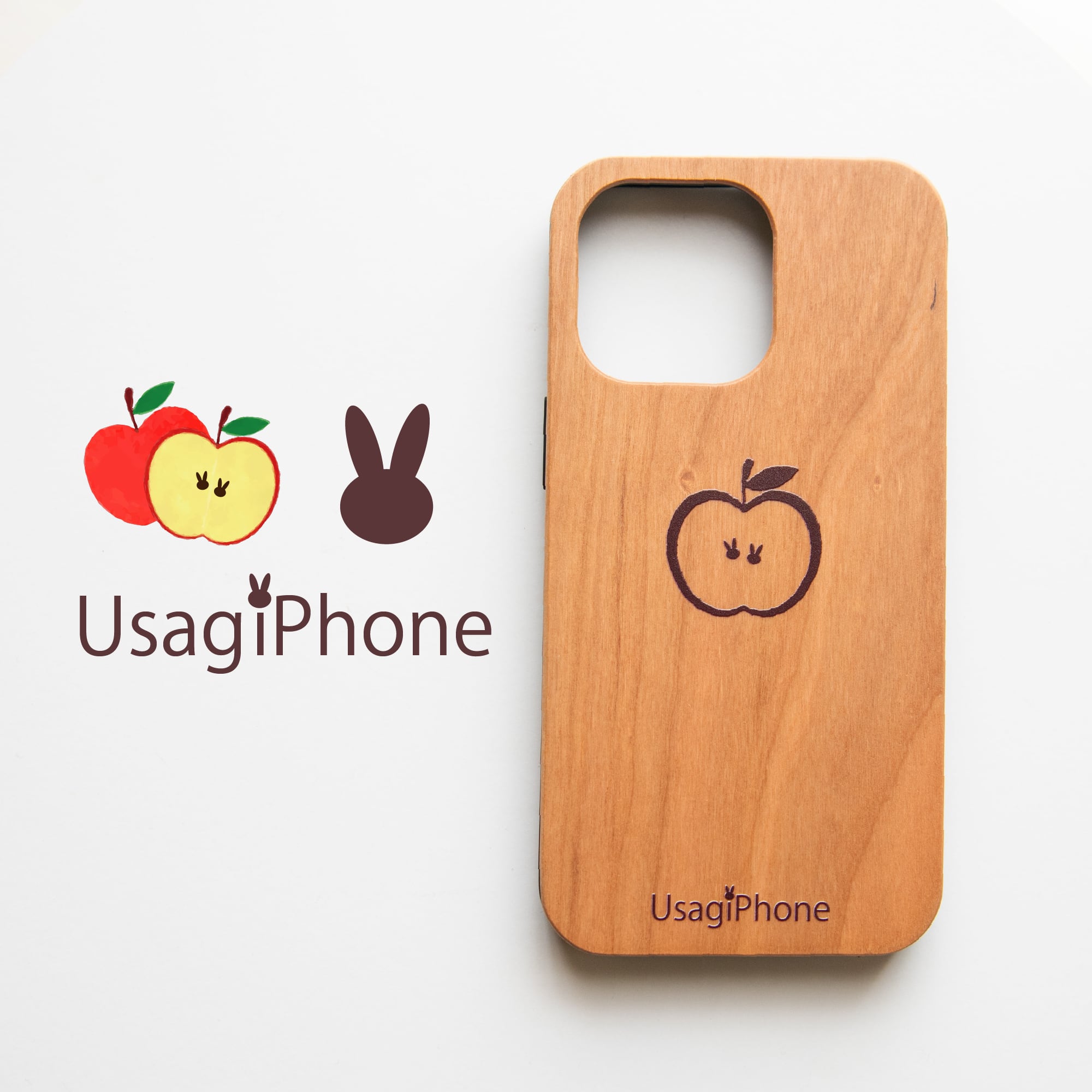 木でできたウサギのiPhoneケース | スマホケース | リリー 木でできたウサギのiPhoneケース | スマホケース | リリー