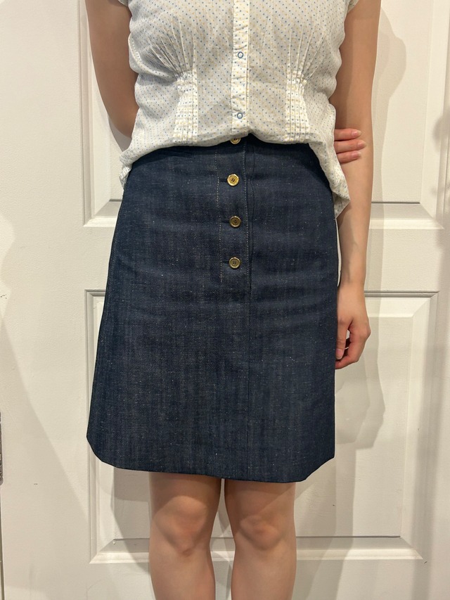 Yves Saint Laurent/ vintage denim skirt.