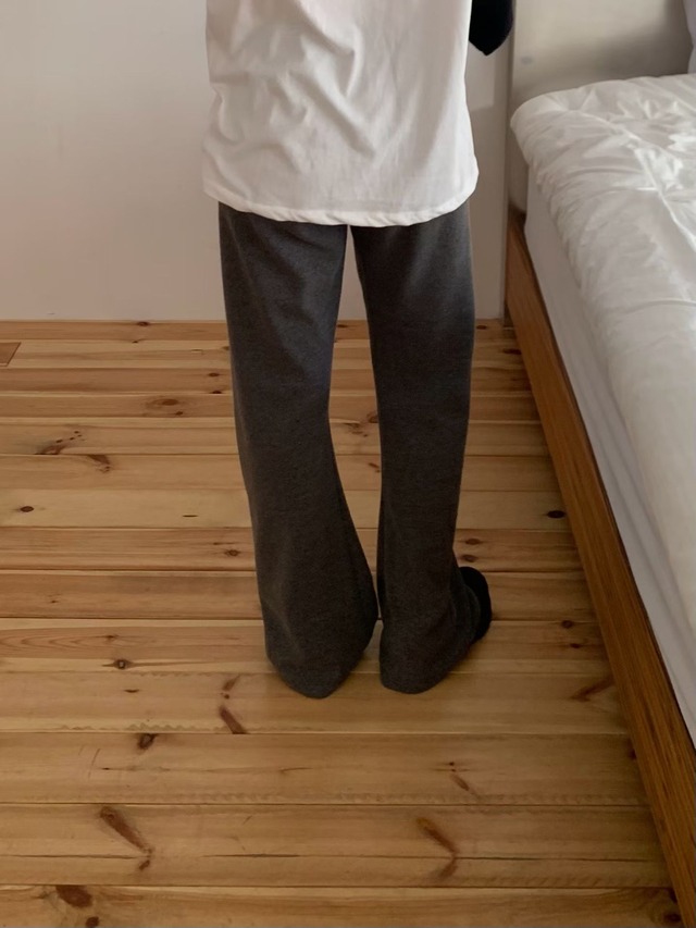 (予約) fl lanel / Warmy bootscut pants 2color